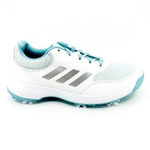 Adidas Tech Response 2.0 White Silver Blue Womens Spike Golf Shoes FW6323 - $64.95