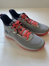Under Armour Curry 3Z6 Low Grey Red Sneakers Steph Curry Size 13 - $74.15