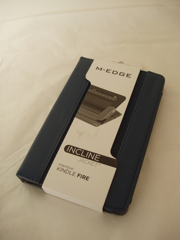 Primary image for M-Edge Navy Blue Leather Incline Kindle Fire (1st Generation) Jacket Case (NEW)