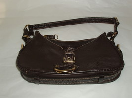 The Limited Brown Croc Embossed &amp; Pebbled Leather Baguette Handbag (NEW) - £7.99 GBP