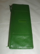 Lodis Green Apple Croc Embossed Leather Credit Card Holder - $7.50
