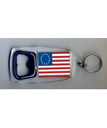 Betsy Ross Flag Bottle Opener Keyring NEW - $10.92 CAD