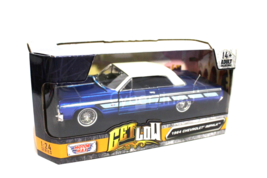 1964 Chevy Impala Lowrider Blue MotorMax 1:24 Diecast Model NEW IN BOX - £21.07 GBP