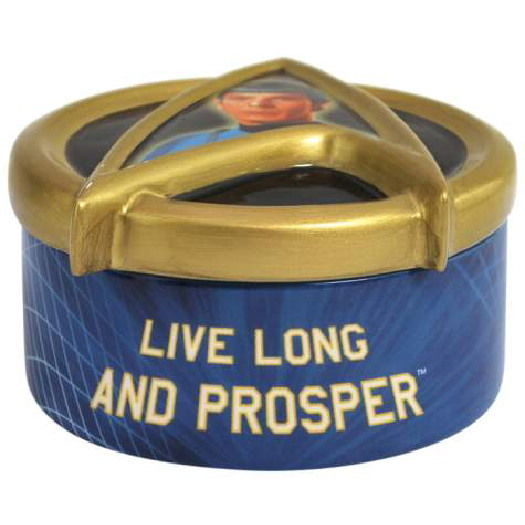 Star Trek Classic Mr. Spock Live Long & Prosper Resin Jewelry Trinket Box SEALED - $14.50
