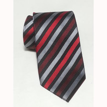 Croft &amp; Barrow Men Dress Silk Necktie Stain Resistant 59&quot; Long 3.5&quot; wide Stripes - £7.05 GBP