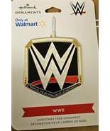 Hallmark WWE Flat Metal Enameled Logo Christmas Ornament 2023 New - £7.66 GBP