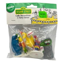 Wilton Sesame Street Characters Cake Tops Toppers 1990 Big Bird Bert Ernie Party - $14.92