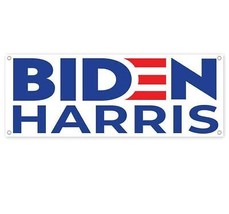 Biden Harris Clearance Banner Advertising Vinyl Sign Inv - £46.95 GBP