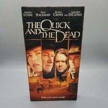 The Quick and the Dead VHS Gene Hackman Sharon Stone DiCaprio Crowe Western - £6.13 GBP