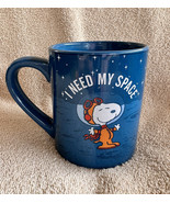 2022 Peanuts NEW Snoopy Astronaut Coffee Cup 14oz Mug “I need my space” ... - £15.66 GBP