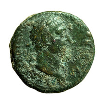Roman Coin Trajan Cappadocia Caesarea AE17mm Head / Winged Caduceus 04024 - $38.69