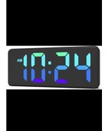 Wall Clock - LED Digital Wall Clock with Dynamic RGB Display Big Digits - £17.92 GBP