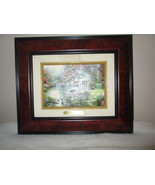 1999 Thomas Kinkade Accent Print Framed Matted Psalm 37:6 COA - $25.59