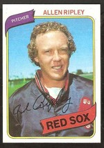 Boston Red Sox Allen Ripley 1980 Topps Baseball Card # 413 Ex/Nm - £0.39 GBP