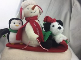 Hallmark Animated Jingle Pals Snowman and Friends Sleigh Ride - £27.52 GBP