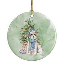 Jack Russell Terrier Wire Christmas Presents and Tree Ceramic Ornament Christmas - $34.70