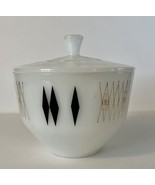 Federal Glass Vintage 70&#39;s BLACK DIAMOND 2 1/2 Quart Casserole Bowl w Li... - $61.05 CAD