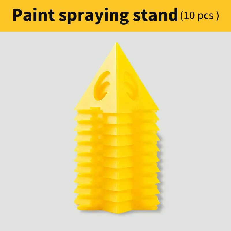 10 PCS wor Paint cket Set Yellow Painted Plastic Cushion Block Spray Painting Ai - £46.69 GBP