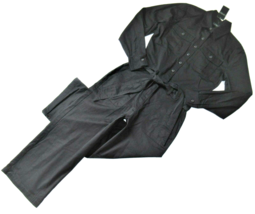 NWT LAUREN Ralph Lauren Zihna in Black Cotton Twill Utility Cropped Jumpsuit 2 - £49.44 GBP