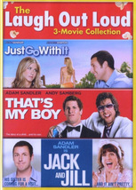 Laugh Out Loud 3 DVD Set Adam Sandler Just Go With It That&#39;s My Boy Jack Jill - £3.95 GBP