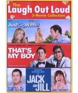 Laugh Out Loud 3 DVD Set Adam Sandler Just Go With It That&#39;s My Boy Jack... - £3.95 GBP