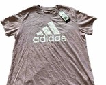 Adidas Women&#39;s Short Sleeve Crew Neck T-Shirt Short Sleeve Mauve Purple ... - £14.62 GBP