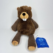Beaver Scentsy Buddy Plush Stuffed Animal Brown with Clean Breeze Scent Pack 14&quot; - £12.95 GBP