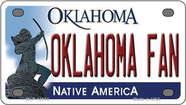 Oklahoma Fan Novelty Mini Metal License Plate Tag - £11.16 GBP