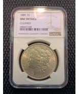 1889 Morgan Silver Dollar $1 Certified UNC Details Cleaned by NGC Brilli... - £75.72 GBP