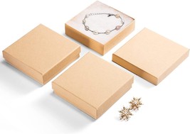 Mesha Cardboard Jewelry Gift Boxes, Cotton Filled Jewlery Box W/Lids,, 96 Pieces - £51.88 GBP