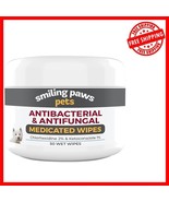 Compact Antibacterial Dog &amp; Cat Wipes - Effective for Yeast, Fungal &amp; Ba... - €26,72 EUR