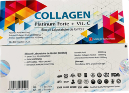 Collagen Platinium Forte + Vitamin C Anti Aging Skin - Free Express to USA - $1,847.04 MXN