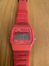 Casio Pink F-91w Modded Screen Watch - £31.20 GBP