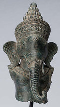 Ganesh - Ancien Khmer Style Montage Bronze Angkor Wat Ganesha Statue - 45cm/18 &quot; - £1,174.43 GBP