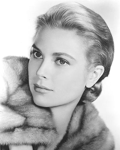 Primary image for GRACE KELLY POSTER 24X36 INCHES GLAMOUR HEADSHOT W/ FUR COAT 1950s OOP 61X90 CM