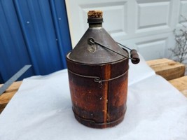 Vintage Antique Sexton Can Co. Boston Kerosene Oil Can with Wood Jacket - £120.26 GBP