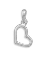 Sterling Silver Cut Out Heart Charm - £15.17 GBP