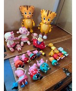 Large Lot Plastic Rubber TIMMY TIGER Peppa Pig LAMBIE Purple Hippo Play ... - $14.89