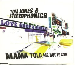 Tom Jones And Stereophonics CD Mama Told Me Not To Come 4 Track Single 2000 - £2.39 GBP