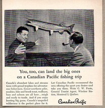 1958 Print Ad Canadian Pacific Canada Fishing Trips Montreal,Quebec - £7.83 GBP