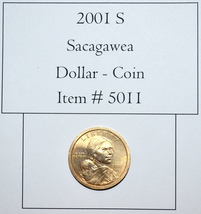 2001 S – Sacagawea Liberty Dollar, # 5011, vintage coins - $22.55