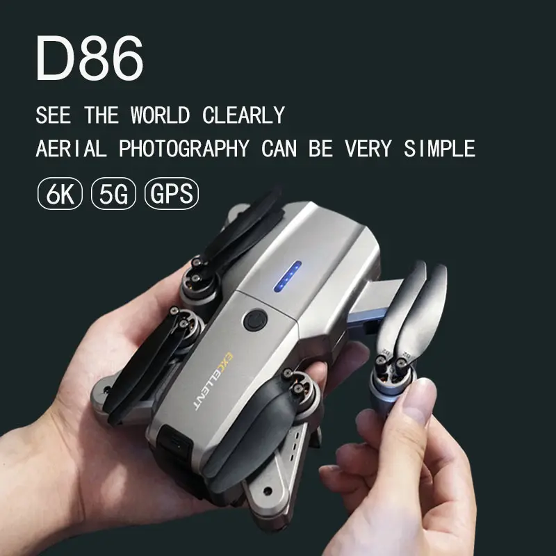 New D86 Mini RC Quadcopter with 6K Camera HD 5G Optical Flow Positionin - £152.88 GBP+