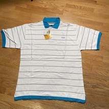NWT Mens Creating Limitless Heights CLH Sz XL Striped Polo Short Sleeve Y2K - $14.85