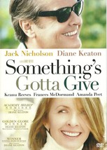 Something&#39;s Gotta Give DVD Jack Nicholson Diane Keaton - £2.36 GBP