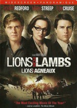 Lions For Lambs DVD Robert Redford Meryl Streep Tom Cruise Widescreen - £2.35 GBP