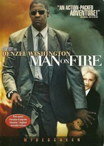 Man On Fire DVD Denzel Washington Dakota Fanning Christopher Walken Widescreen - £2.39 GBP