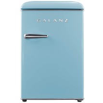 Galanz GLR25MBER10 Retro Compact Refrigerator, Mini Fridge with Single D... - £233.62 GBP