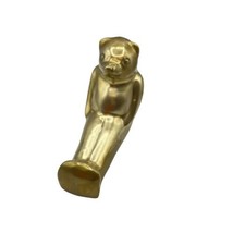 Solid Brass Teddy Bear Bookend Paperweight Doorstop Heavy Single (1) Vin... - £18.38 GBP