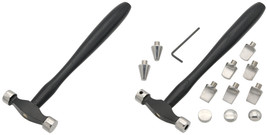Round Texturing Planishing Hammer &amp; Small Precision Hammer Set w/ 11 Heads Jewel - £41.95 GBP