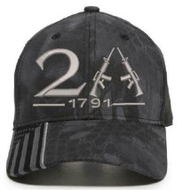 2nd amendment 1791 Cross Guns Embroidered hat Kryptek Typhoon or Highlander - £19.97 GBP